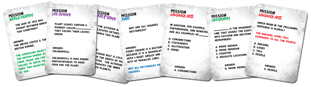 Race To Space - Ultimate Edition - Mission Cards Sample